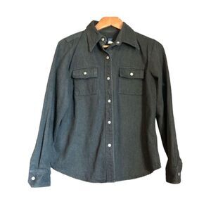 Gap grey button down top